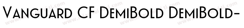 Vanguard CF DemiBold DemiBold字体转换